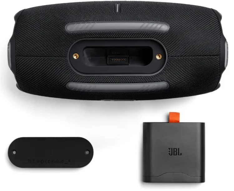 Портативная колонка JBL черная, 2 динамика, 50 Вт, 24 часа работы, IP67.