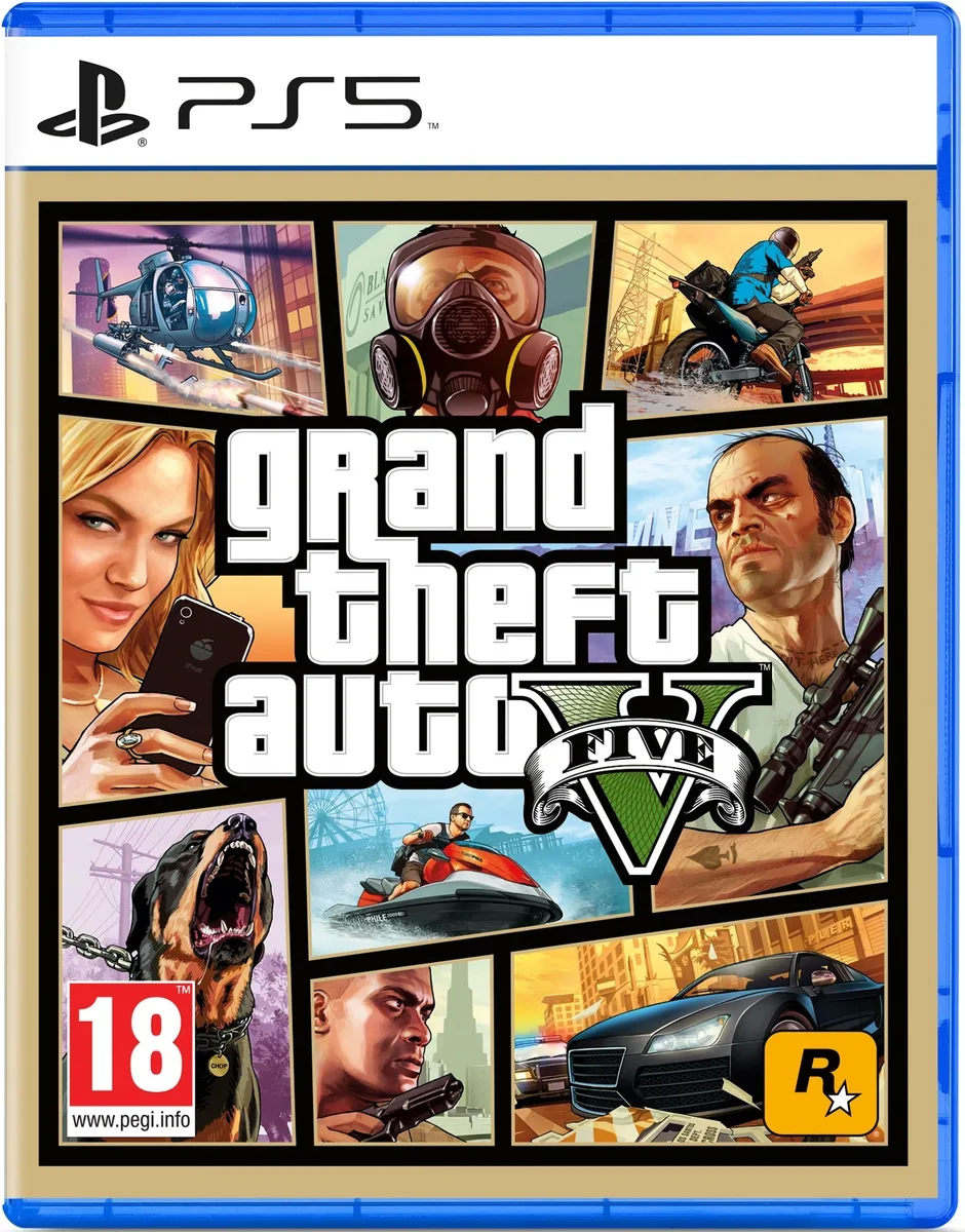 Гра консольна PS5 Grand Theft Auto V, BD диск