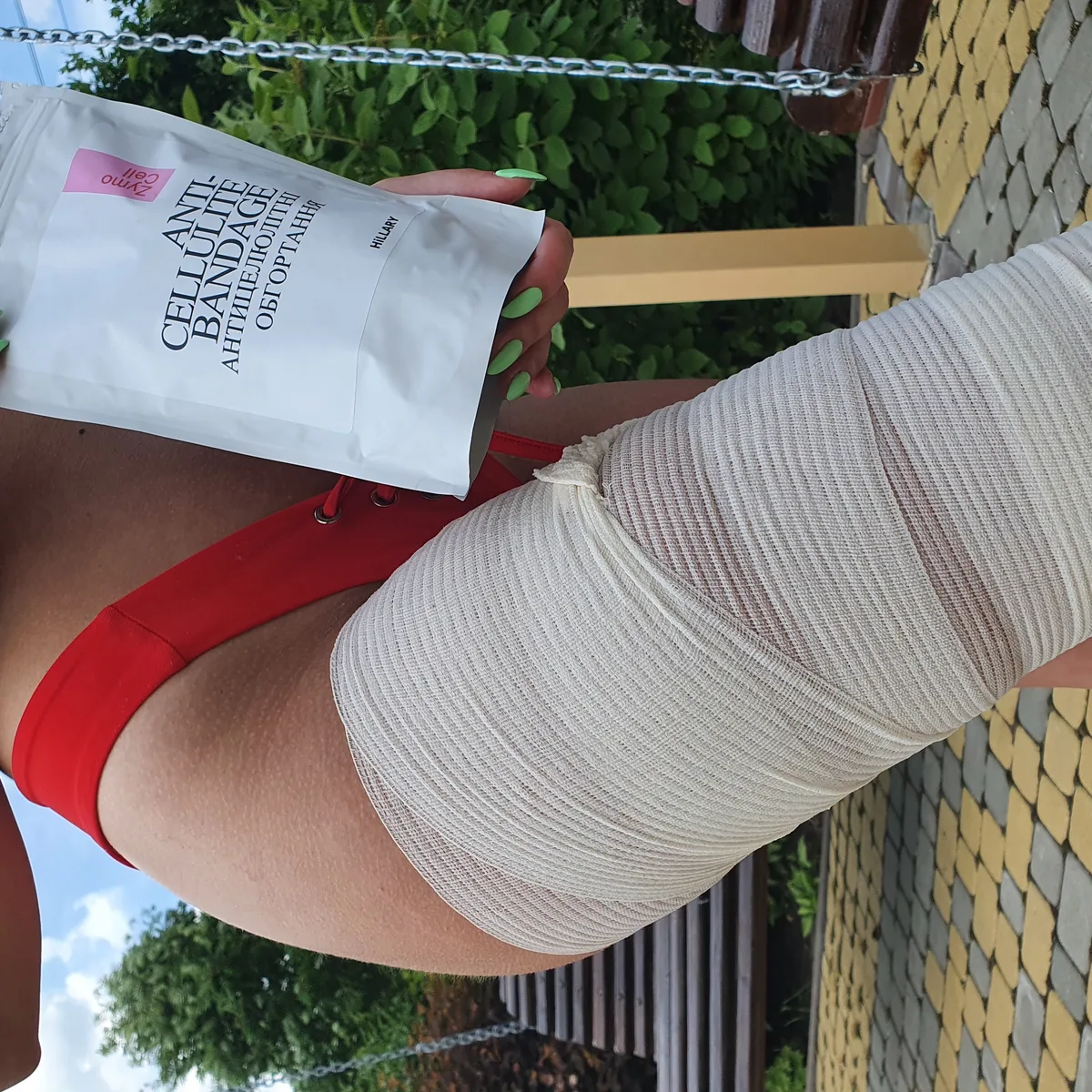 Антицелюлітні ензимні обгортання Hillary Anti-cellulite Bandage Zymo Cell