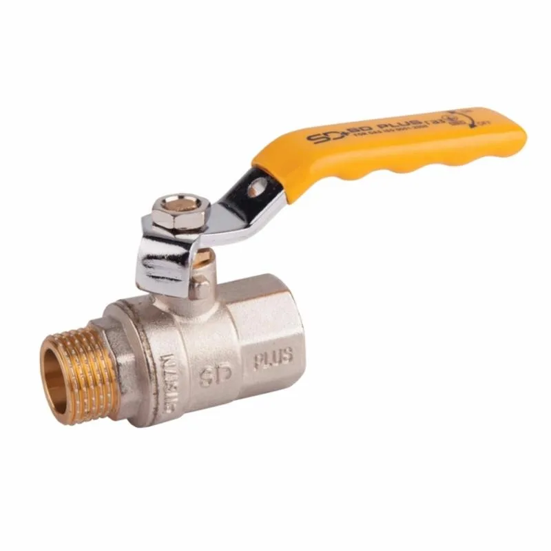 Кран шаровой 1/2" для газа Thermo Alliance латунь никель SD605NG15PN40