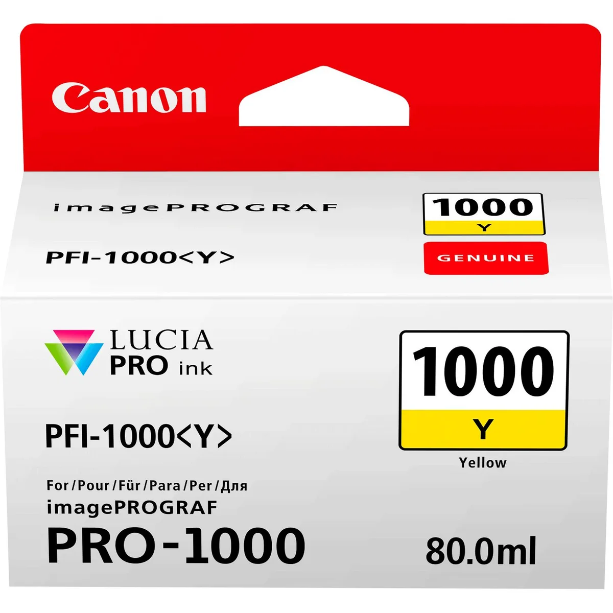 Картридж струменевий Canon PFI-1000 imagePROGRAF PRO-1000 Yellow