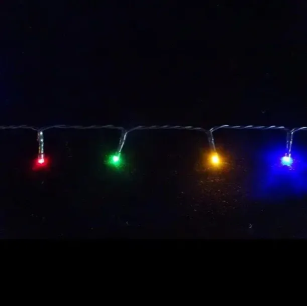 Гірлянда світлодіодна 12,6 м зелений шнур 240 LED багатоколірна