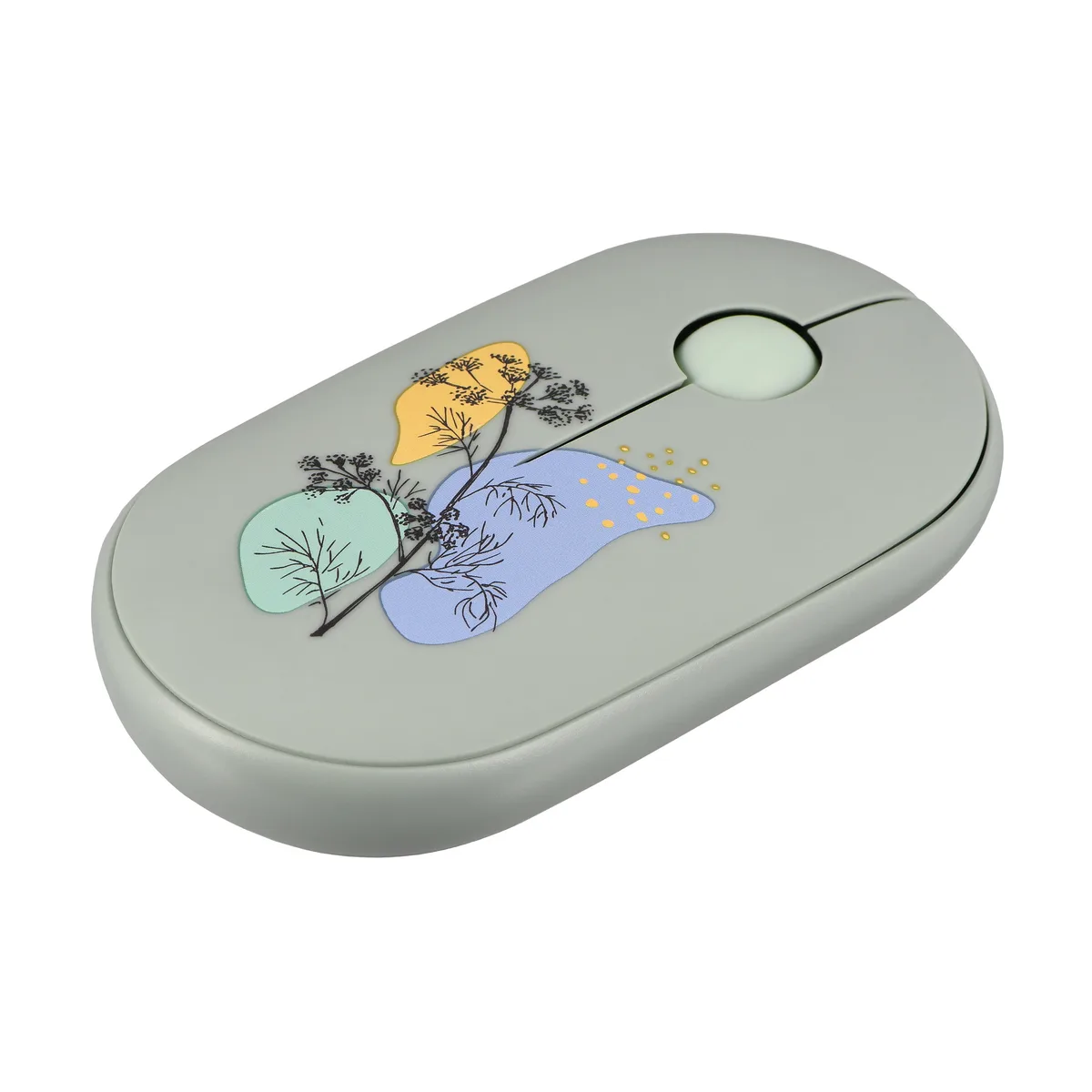 Миша 2E MF300 FLORA:DILL Silent WL BT, зелений