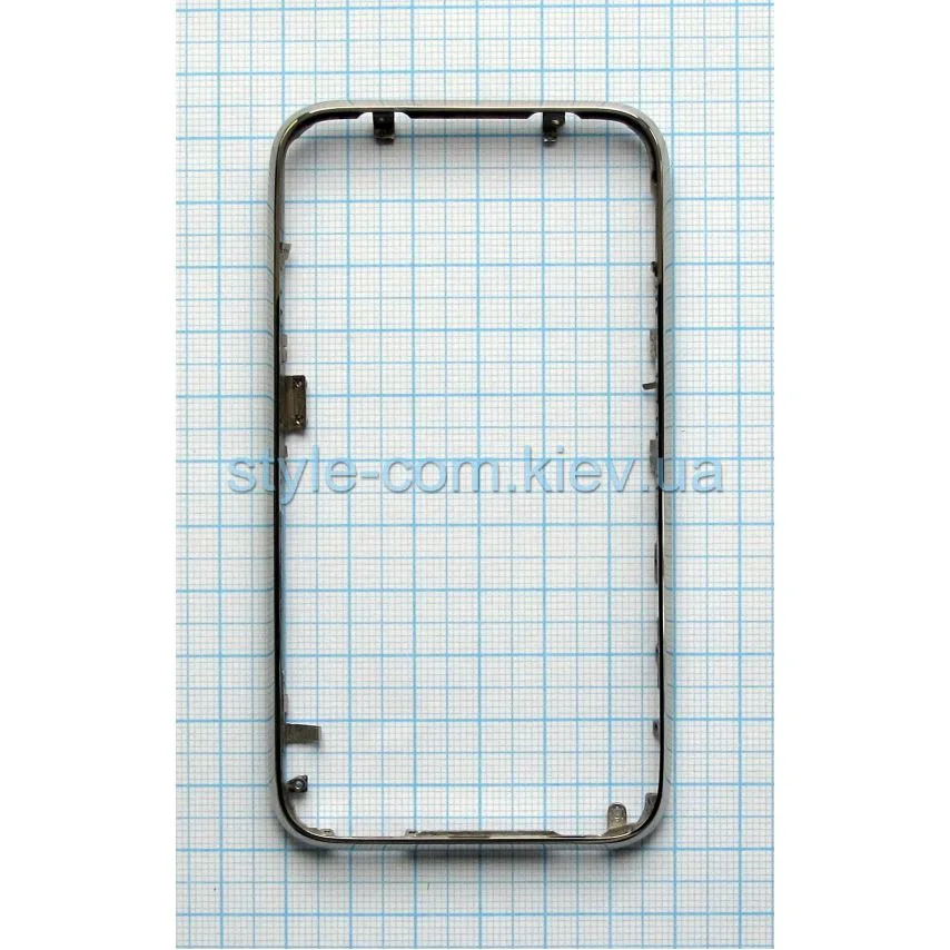 Рамка дисплея Apple серебристая 3Gs 60х40 мм Original Quality с клеем.