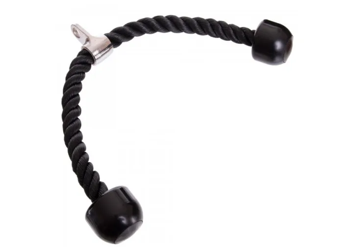 Канат EasyFit подвійний для трицепса сталь чорний
