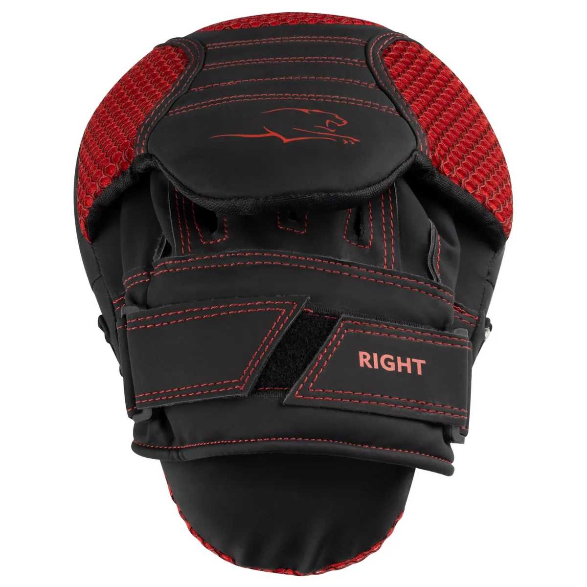 Боксерские лапы Active Point 22х19х6 см Черные Красные