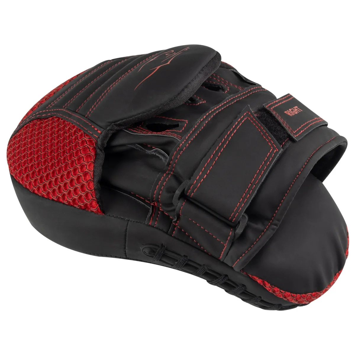 Боксерские лапы Active Point 22х19х6 см Черные Красные