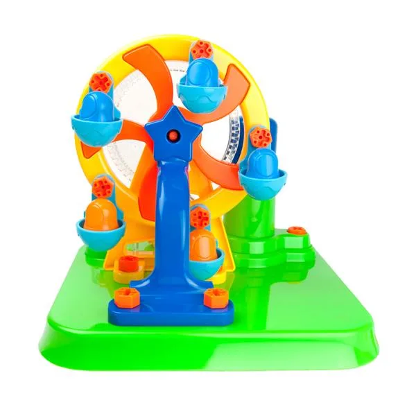 Набір для складання Edu-Toys Колесо огляду 46 деталей різнокольоровий