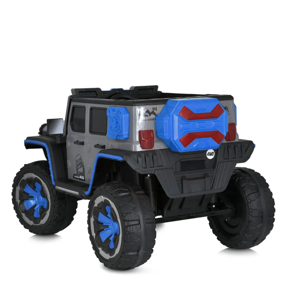 Дитячий електромобіль Bambi Racer екокожа джип 138х82х77 см чорний