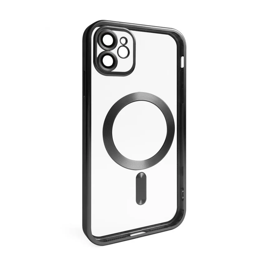 Чохол MagSafe для Apple iPhone 11 матовий чорний силікон пластик