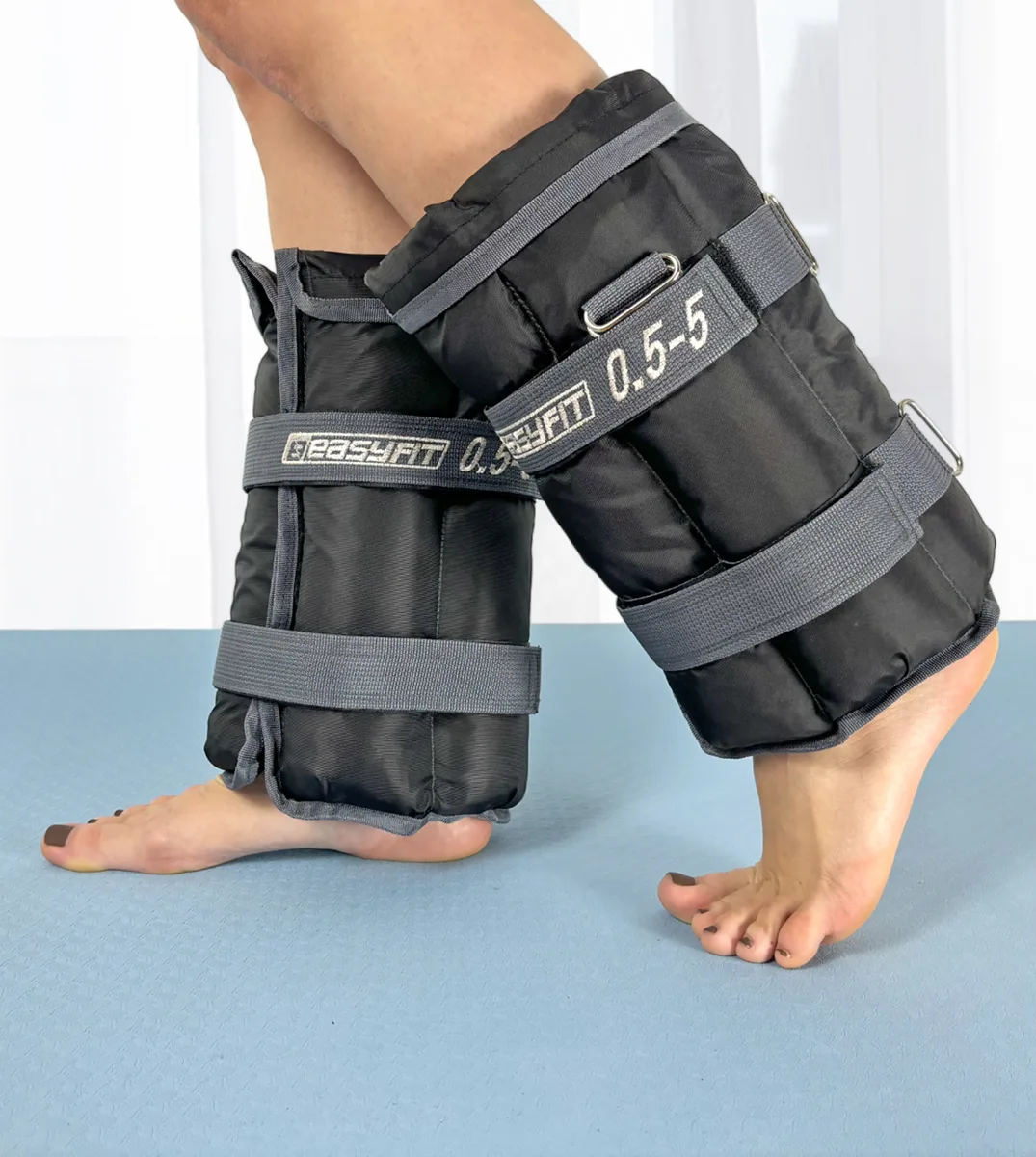 Утяжелители EasyFit оксфорд 0,5-5 кг чорні