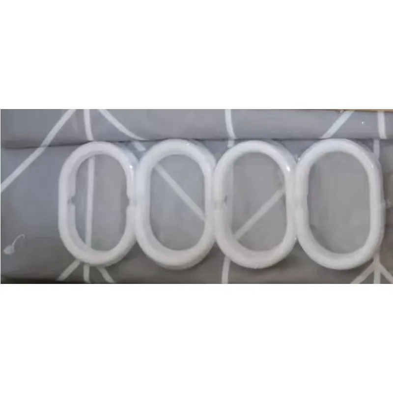 Шторка для ванної Zerix PEVA 180x180 Візерунок Зигзаг сірий