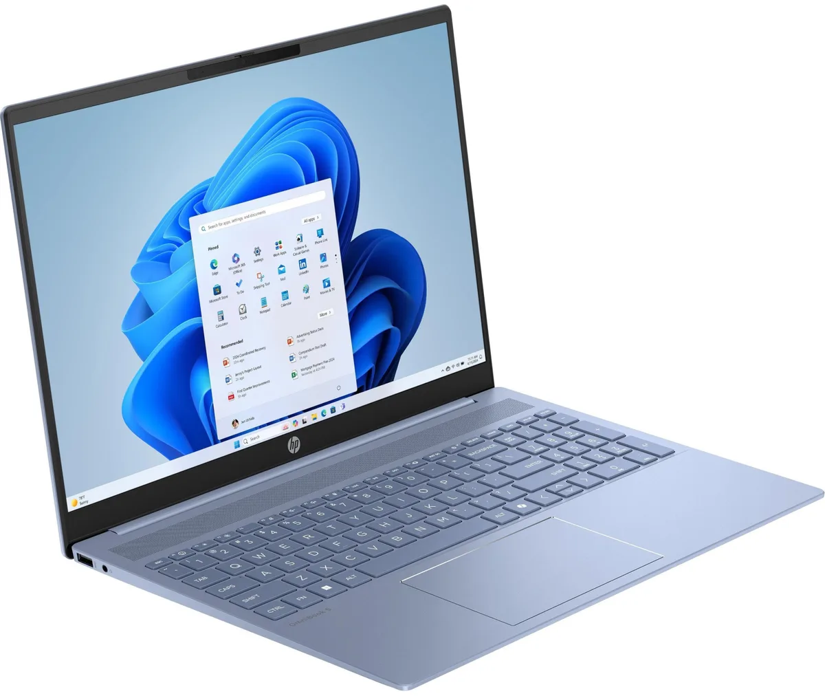 Ноутбук HP OmniBook 5 16-ag1007ua 16" WUXGA IPS AG, AMD AI 7 350, 32GB, F1TB, UMA, Win11, блакитний