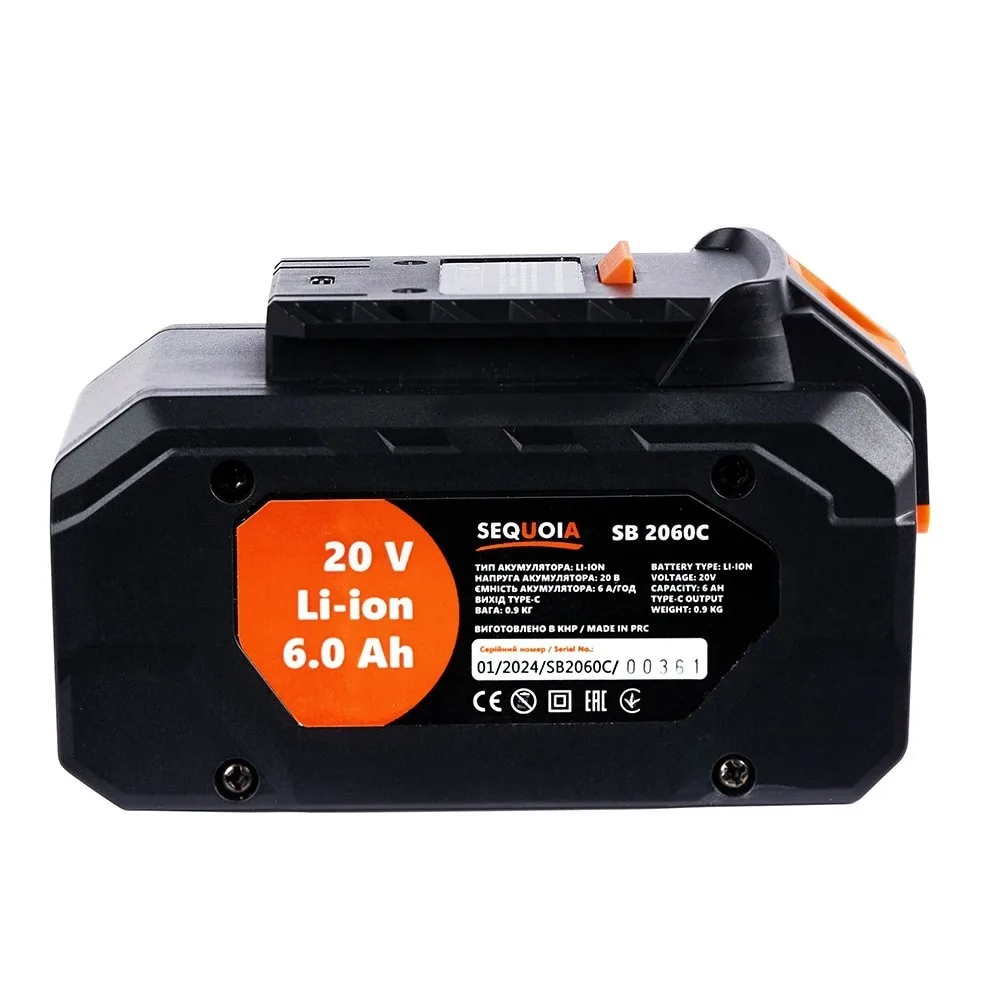 Акумулятор SEQUOIA CONNECTA 20V 6.0Ah 0.9кг