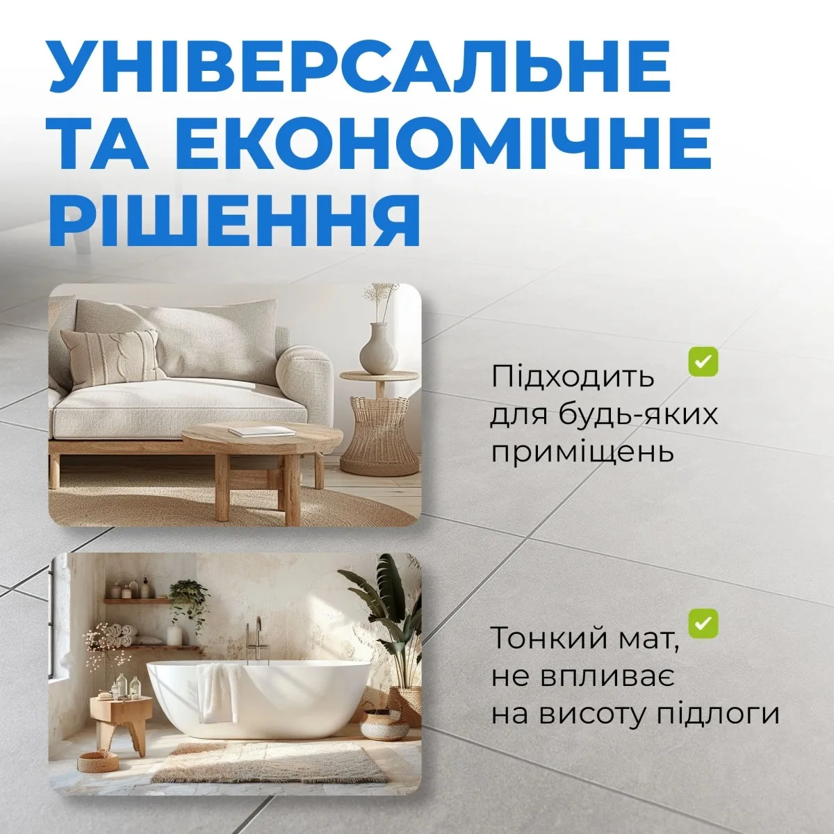 Мат нагрівальний Navin HaloClear 190/340 двожильний для систем опалення 1.8м кв, 0.5х3.6м 340Вт 230В