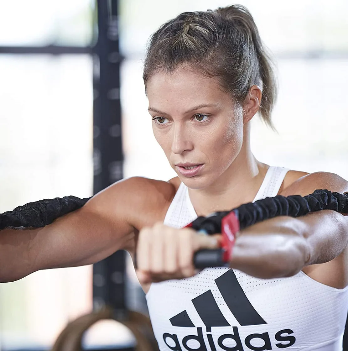 Еспандер трубчастий Adidas поліпропілен латекс 122 см чорний червоний