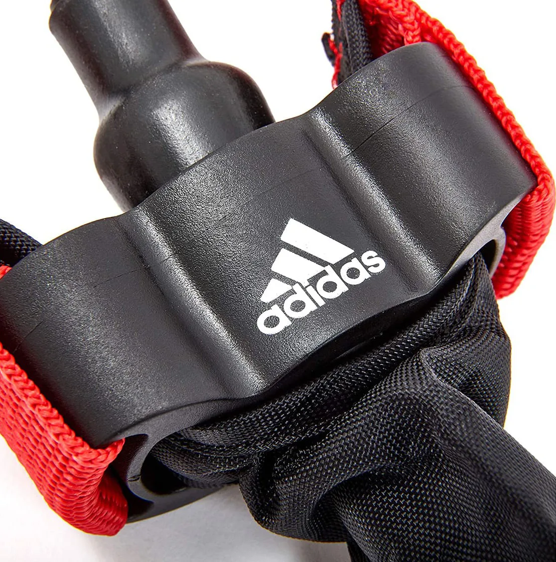 Еспандер трубчастий Adidas поліпропілен латекс 122 см чорний червоний