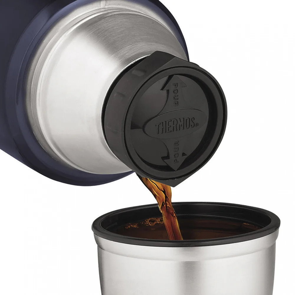 Термос Thermos нержавіюча сталь 1,2 л металевий синій