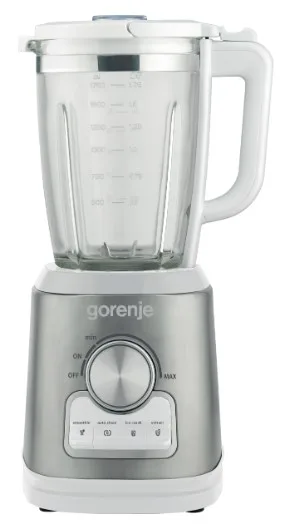 Стаціонарний блендер Gorenje 1400 Вт скло 1,75 л чорний