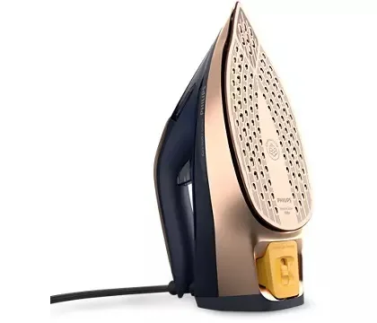 Праска Philips Azur 8000 Series, 3000 Вт, 350 мл, паровий удар 260 г, постійна пара 85 г, нержавіюча сталь, темно-синя.