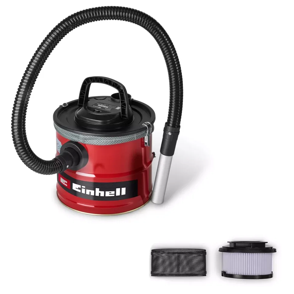 Пилосос для збирання золи Einhell TC-AV 1830 D, 800 Вт, 170 мбар, контейнер на 18 л, для сухого прибирання, вага 3.4 кг.