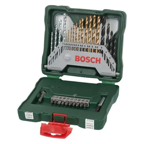 Набір свердел та біт Bosch Professional X-Line TITANIUM 30шт для дрилів та шуруповертів в пластиковому кейсі