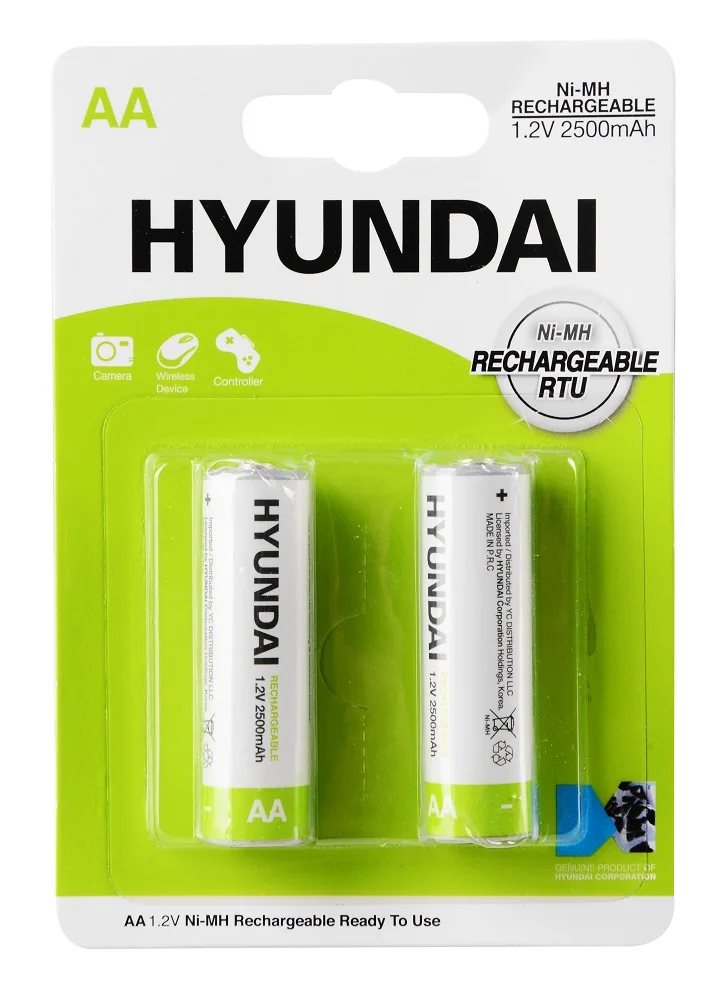 Акумулятор Hyundai Ni-MH 2500 mAh AA 2 шт