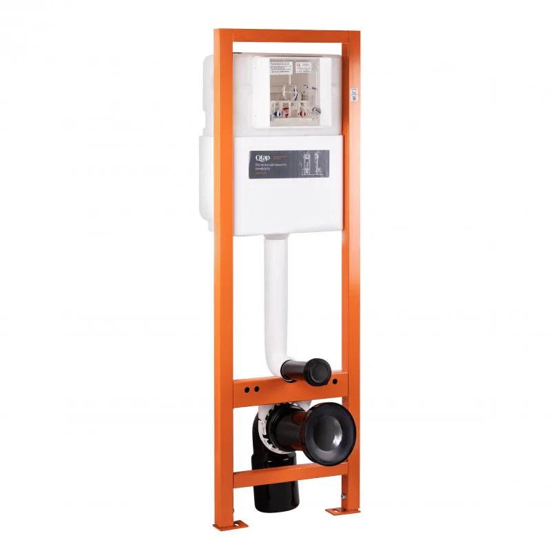 Інсталяція для унітаза звукоізоляційна Qtap Nest Uni 370х175х1320 мм метал/ABS пластик
