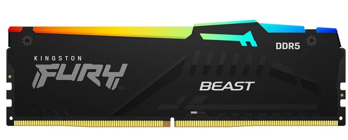 Пам'ять ПК Kingston DDR5 32GB 5600 FURY Beast RGB