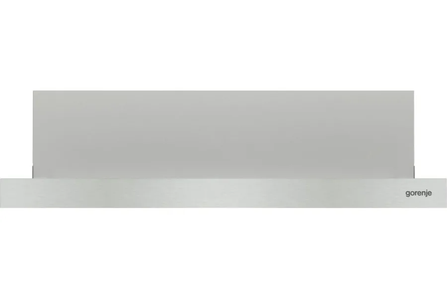 Телескопічна витяжка Gorenje, 60 см, продуктивність 350 м3/год, нержавіюча сталь.