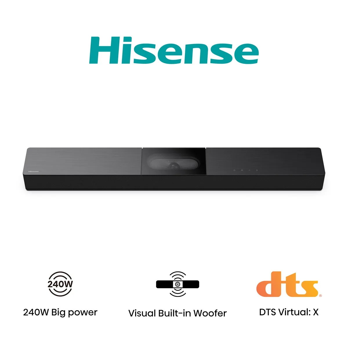 Саундбар Hisense 2.1 240Вт 800х60х90 мм Чорний