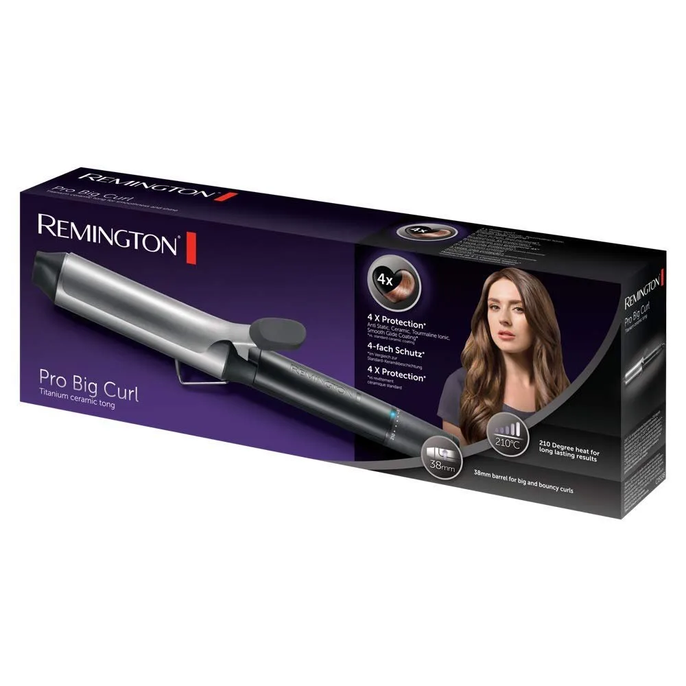 Плойка Remington керамічна 38мм чорна 56Вт 140-210°C