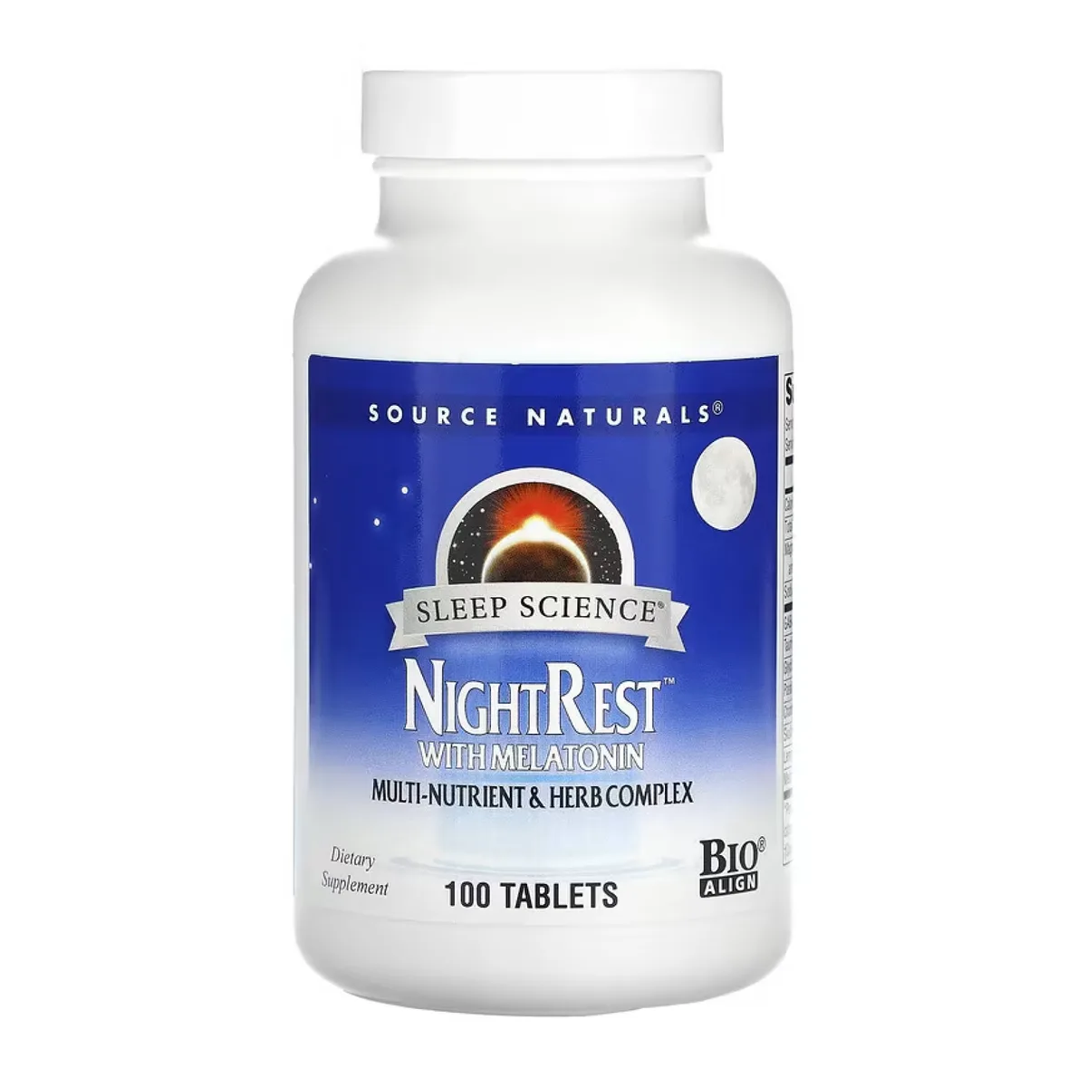 Source Naturals NightRest Melatonin 100 таблеток натуральна добавка для покращення сну.