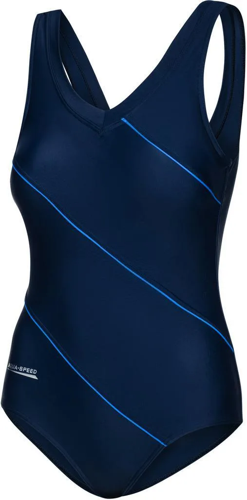Купальник закрытый Aqua Speed полиамид 80% эластан 20% жен 38 темно-синий синий
