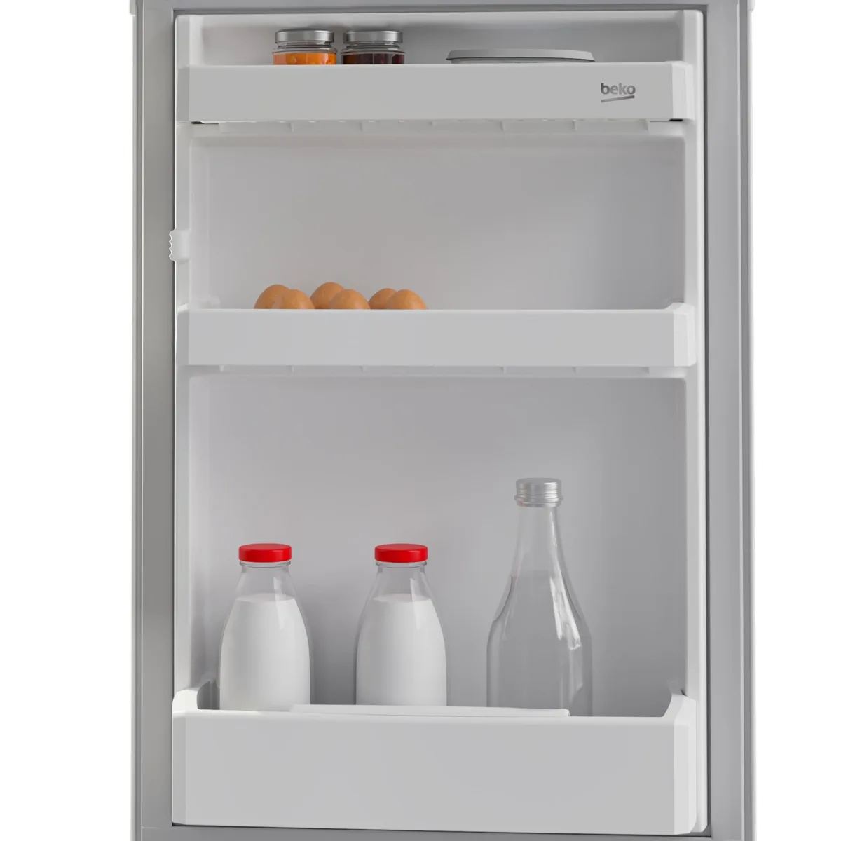 Вбудований холодильник Beko 86x55x55 см, об'єм холодильної камери 97 л, морозильна камера 13 л, 2 дверці, клас енергоефективності