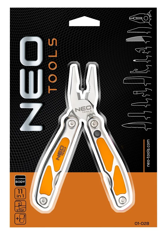 Мультитул Neo Tools 11 функцій для туризму риболовлі відкривачка ніж 12 шт