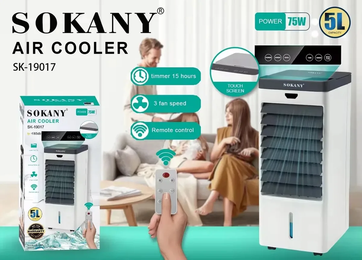Портативный кондиционер Sokany 75 Вт 5 л Белый