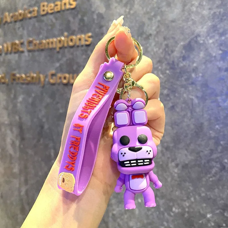 Брелок Бонні FNAF фіолетовий 4,5х3,2х1,5 см ПВХ