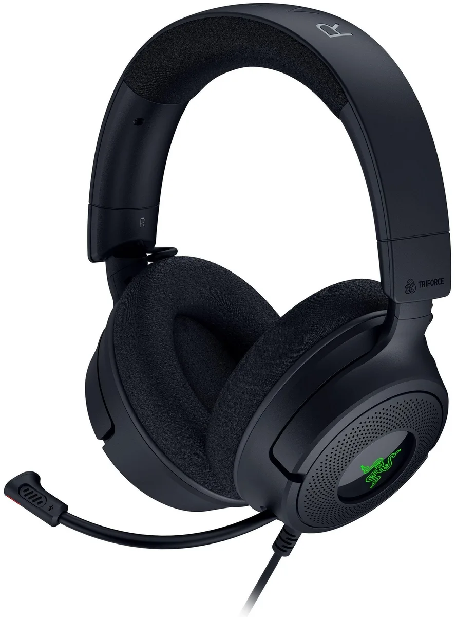 Игровая гарнитура Razer Kraken V4 X, 7.1, USB-A, 1.8м, RGB, черная.