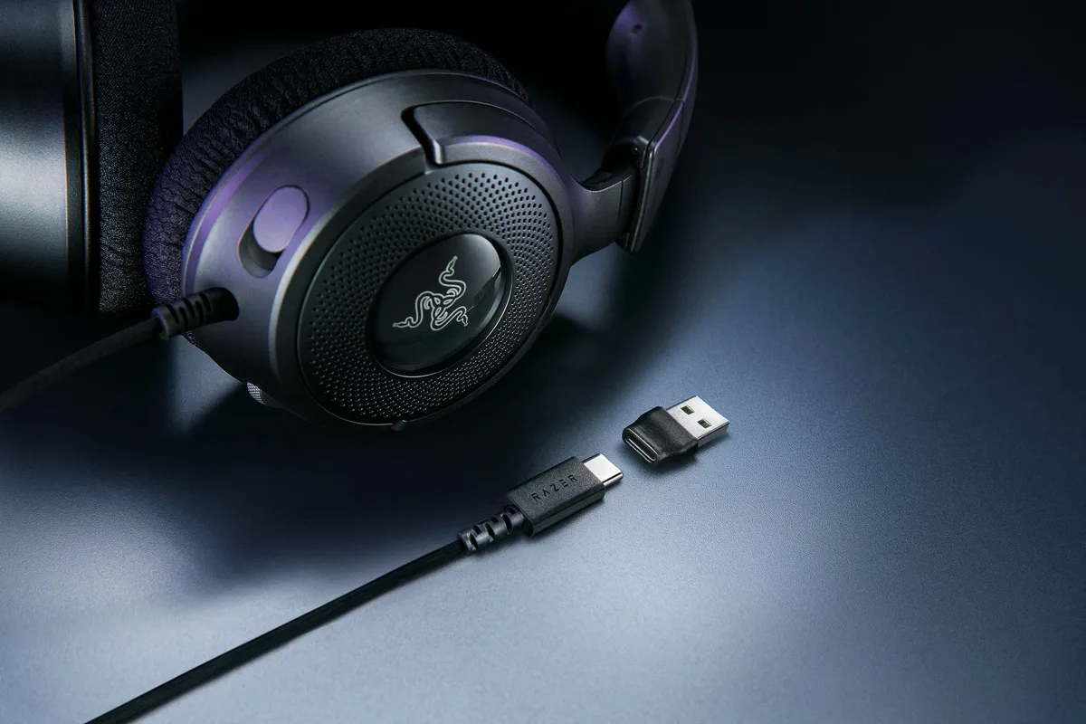 Игровая гарнитура Razer Kraken V4 X, 7.1, USB-A, 1.8м, RGB, черная.