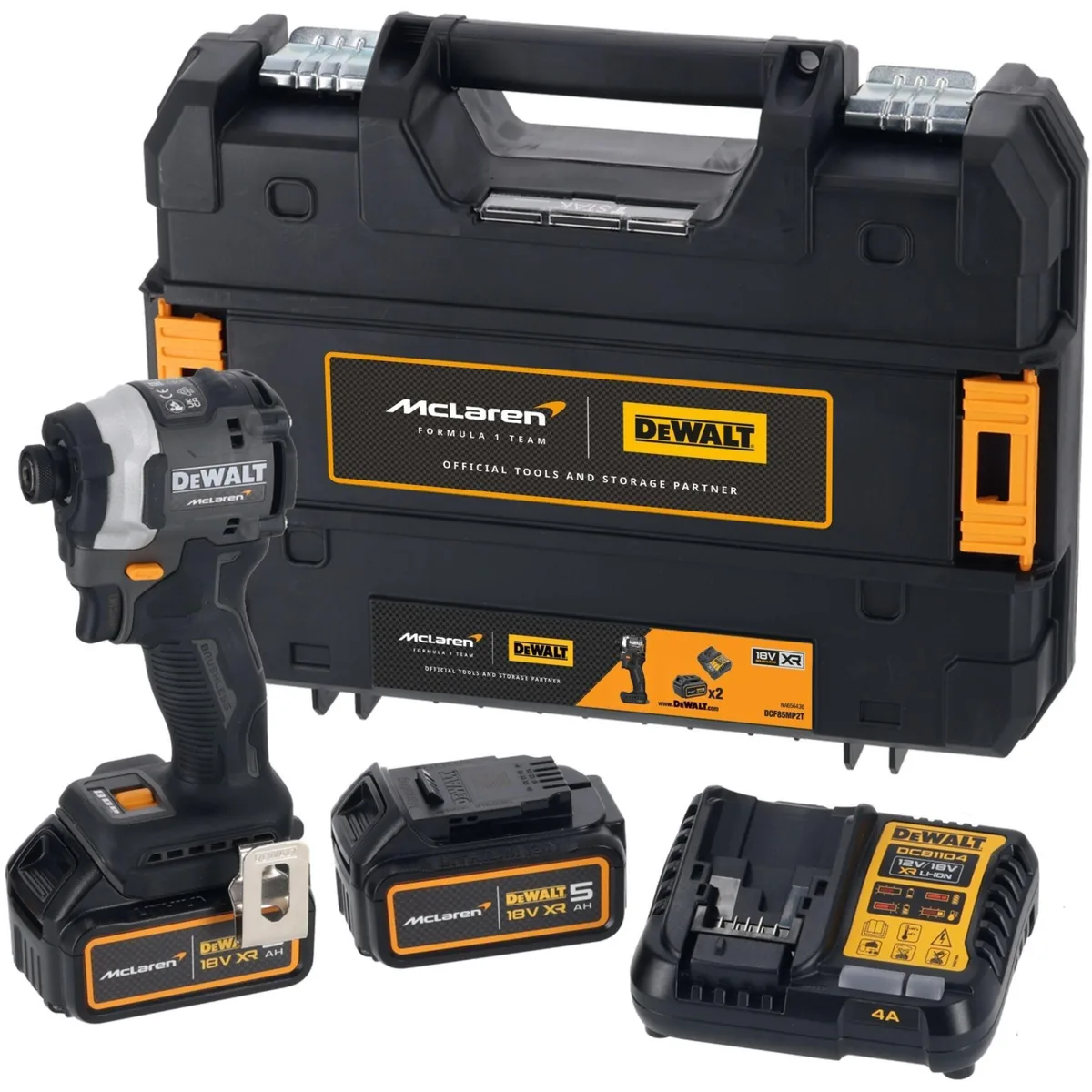 Акумуляторний ударний шурупокрут DeWALT 18В 205Нм 2х5А·год для будівництва та ремонту електродриль