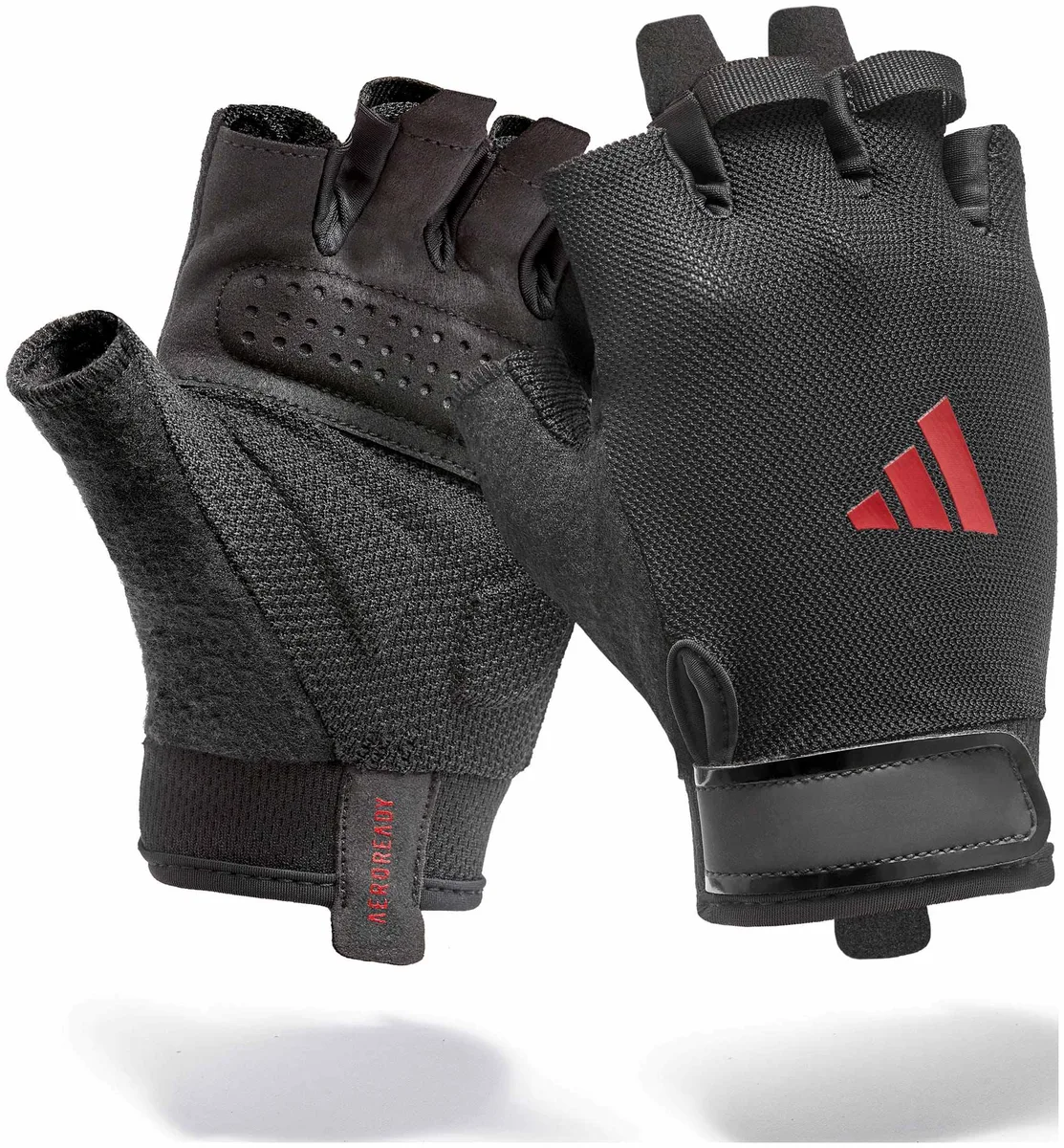 Рукавички Adidas поліестер S чорний червоний