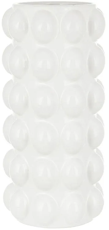 Керамічна ваза White-Flower White Bubble 30 см біла