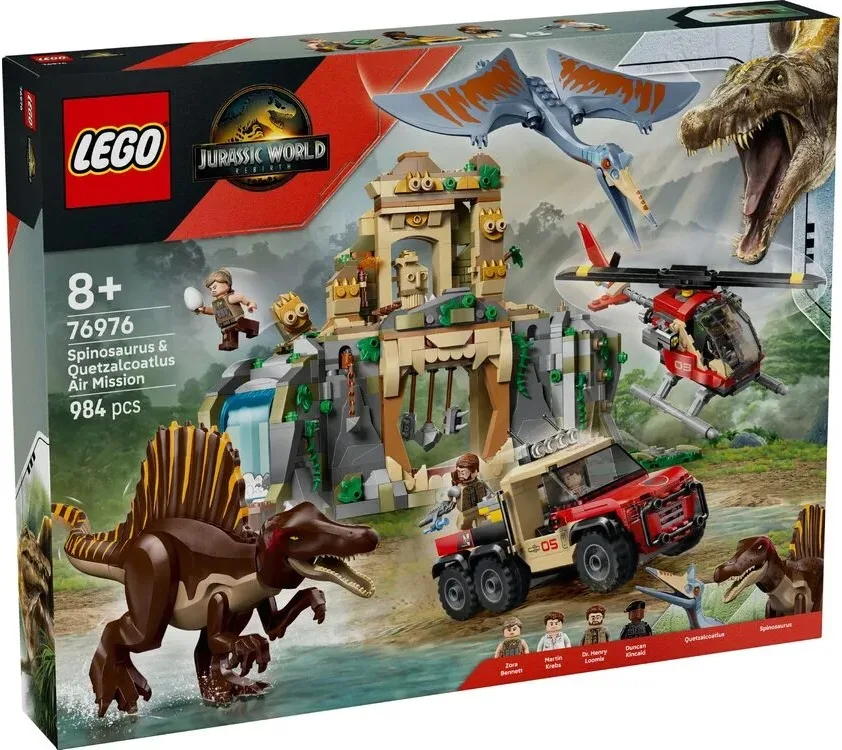 Конструктор LEGO Jurassic World Спинозавр і кетцалькоатль 8+ різнокольоровий