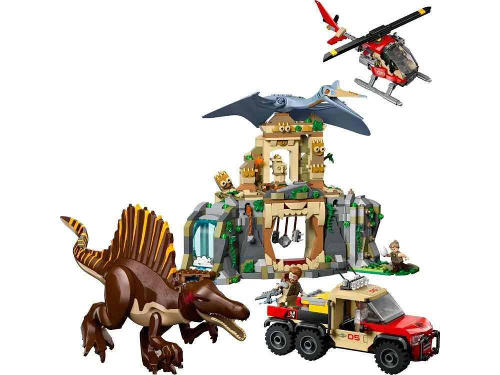Конструктор LEGO Jurassic World Спинозавр и кетцалькоатль 8+ разноцветный