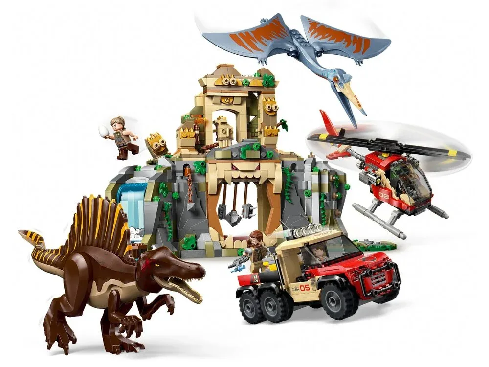 Конструктор LEGO Jurassic World Спинозавр и кетцалькоатль 8+ разноцветный