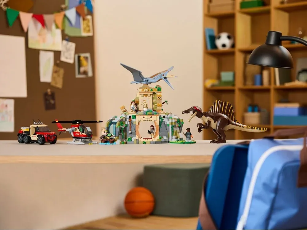 Конструктор LEGO Jurassic World Спинозавр и кетцалькоатль 8+ разноцветный