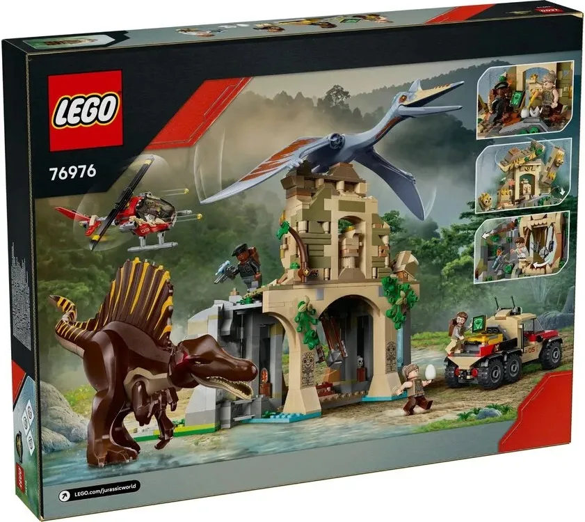 Конструктор LEGO Jurassic World Спинозавр и кетцалькоатль 8+ разноцветный