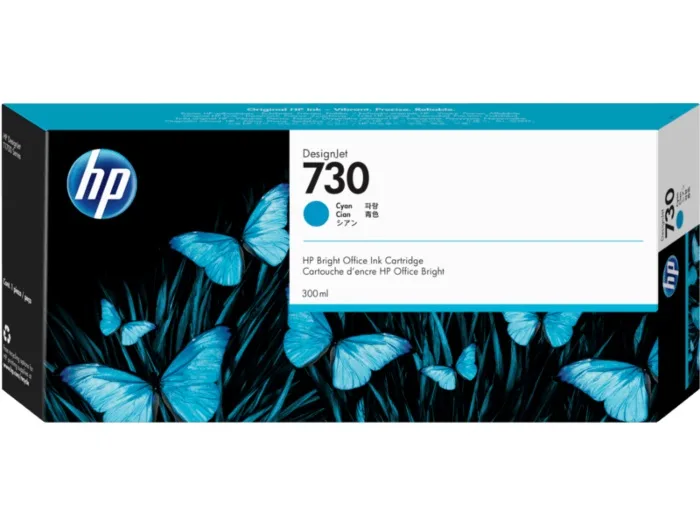 Картридж струменевий HP 730 DesignJet T1600/T1700/T2600 Cyan 300ml