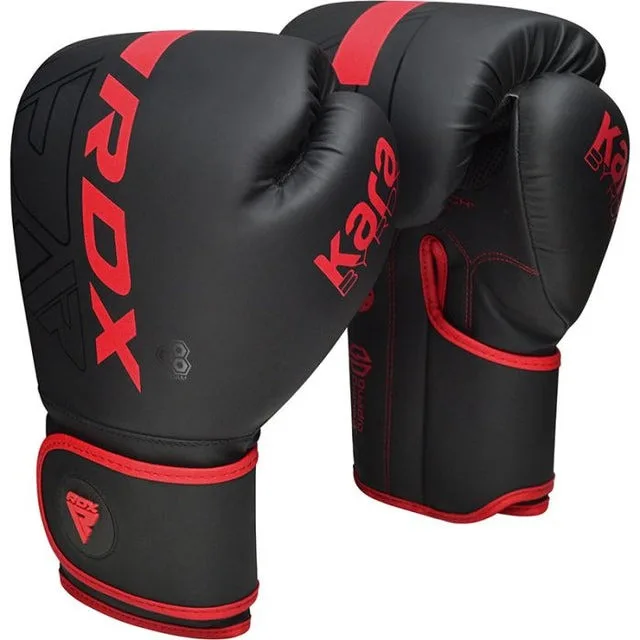 Боксерські рукавиці RDX Inc штучна шкіра 12 унцій червоні капа в комплекті